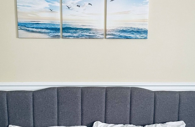 The bigger room for a couple or extra bed for your adult kid
