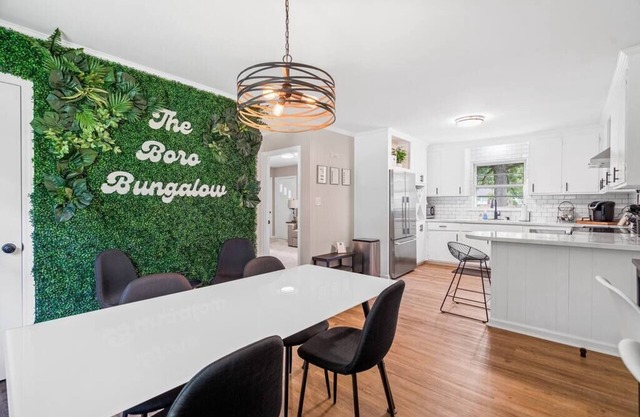 The Boro Bungalow. A Mid-modern home. King beds.