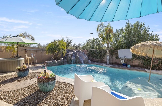 The Galileo in the Heart of Gilbert by PaseoHomesAZ with Water Slide!