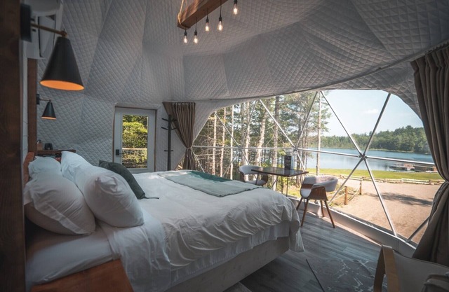 The Green Haven Dome - Secluded lakeview w/hot tub - 20 mins from St. Andrews!