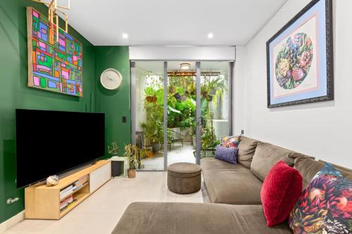 The Green Haven - Lush Industrial Chic Living