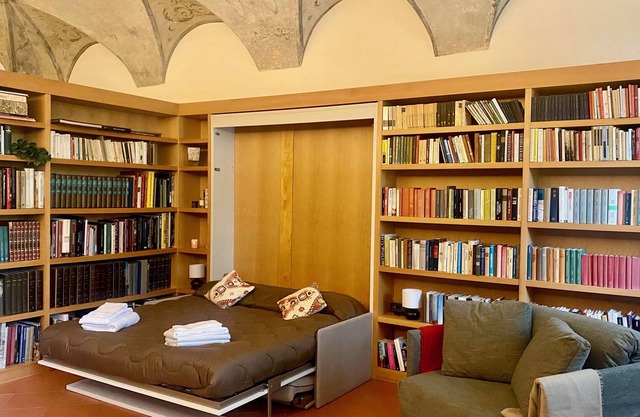 The Library, originally a private library, in the heart of upper Bergamo.