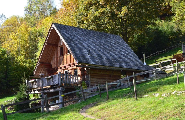 The logger's cottage made entirely of logs