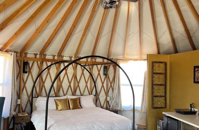 "The Lotus" Private Yurt at Nomad Yurts. Central to all Lake Powell offers.