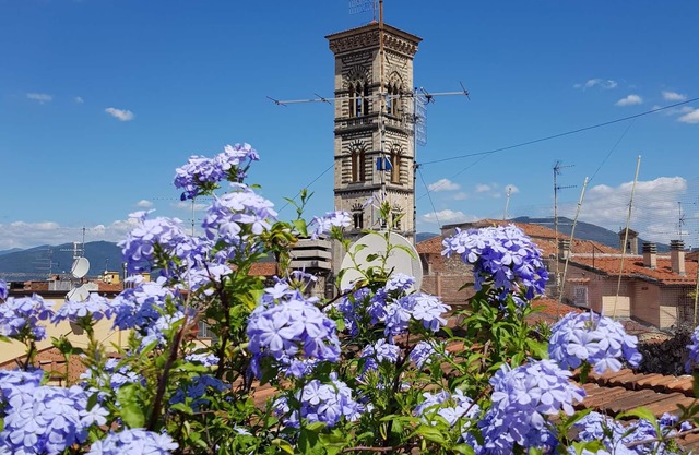 The rooftop terrace overlooking the Duomo (just 20 minutes from Florence)