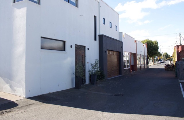 The Town house is tucked away behind Pakington Street, Newtown.
