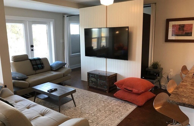 The Yellow House offers an ocean view fully furnished modern suite.