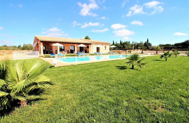 They are Pieres Nou. modern rustic finca with volley ball court and 15m pool