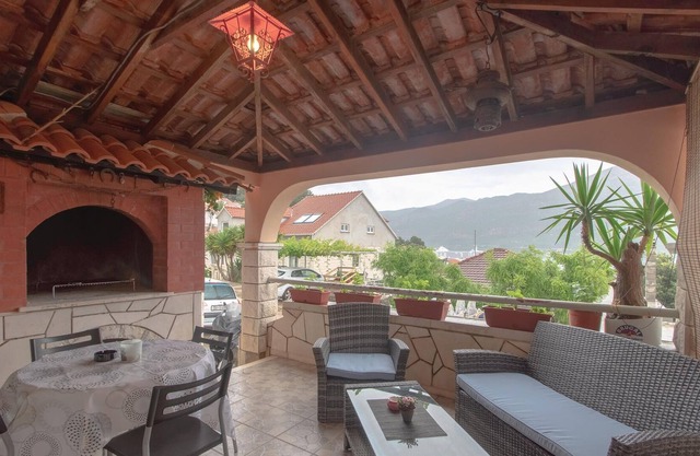 This beautiful house is located on a hill and in Medvinjak, a suburb of Korcula.