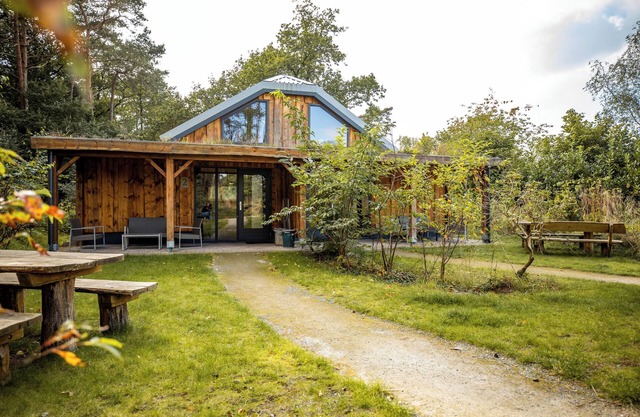 This special vacation home, literally in the countryside, was specially designed for Norgerberg. Here, outdoor life was brought indoors.