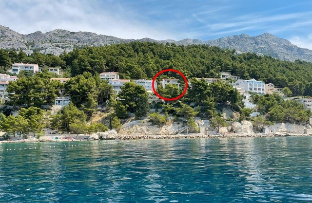 Three bedroom apartment with terrace and sea view Brela, Makarska (A-19205-c)