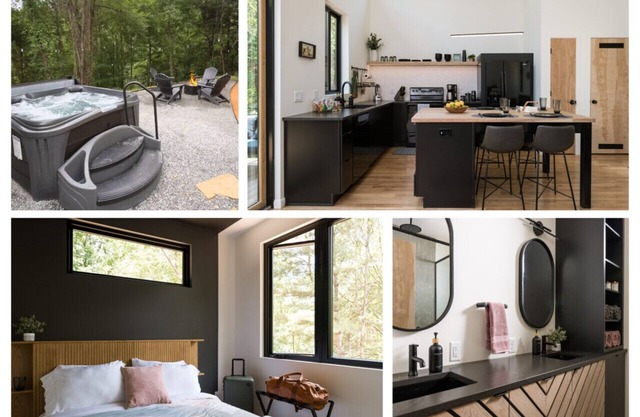 Tiny Home Getaway 4 mile drive to DT w/Hot Tub