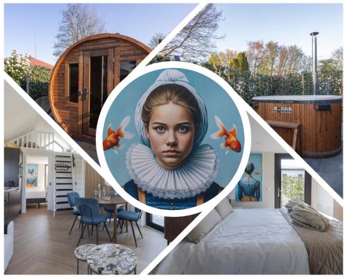 Tiny Wellness House in Heinkenszand with a private sauna, hottub, garden, airco, free wifi, boutique design and a luxury wellness experience