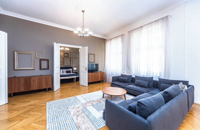 Top flat close to Wenceslas square with parking