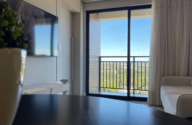Top floor studio in the CENTER of FOZ overlooking the Paraná River