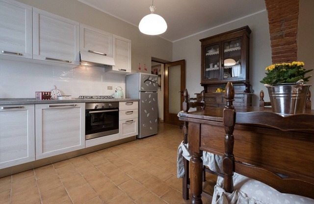 Traditional house with fireplace and terrace-WONDERFUL VIEW ON THE HILLS