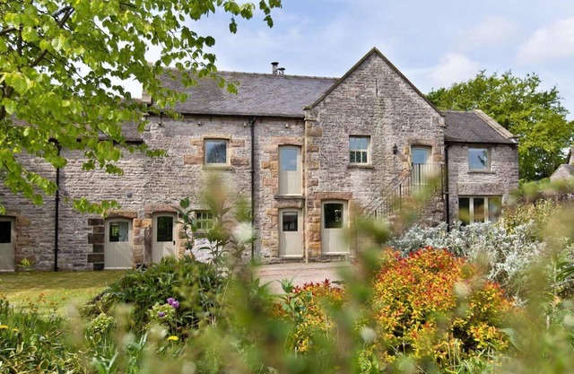 Traditional stone barn in the pretty village of Wetton, close the Manifold Valley.