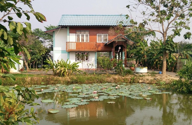 Traditional Thai Teakwood House For Rent in rural Chiang Mai