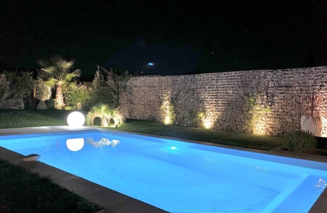 Trendy villa with summer pool
