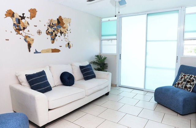 Tropical Haven: 3-BR Apart on Vega Baja Beach. 3min Drive to Blue Flag Beach