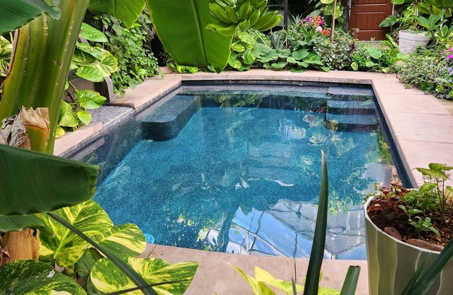 Tropical Secret Garden with heated pool