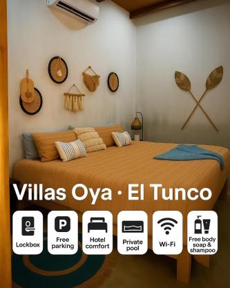 Tropical Villa with Private Pool Just Minutes from El Tunco Villa Oya #2 Boho Chic Escape, El Tunco, Surf Yoga