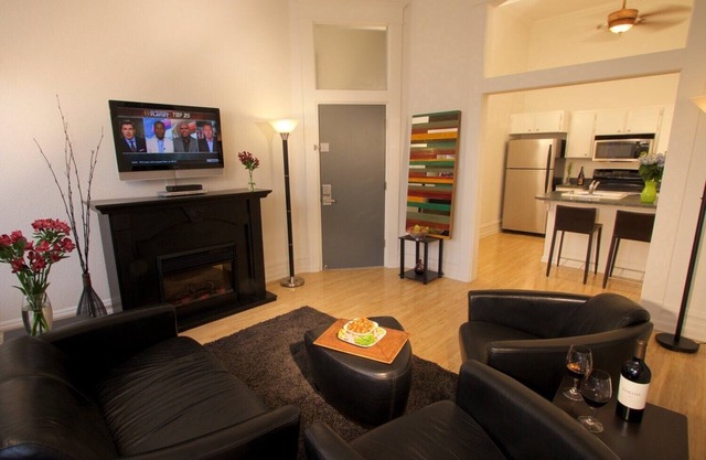 Two — King Bed, Historic Downtown Apartment in Nicely Appointed Building on Main Street