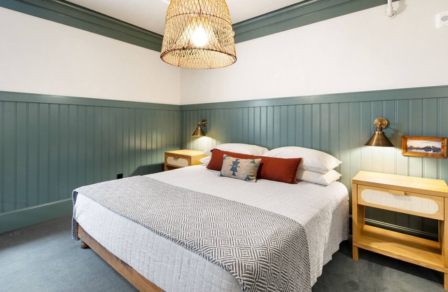 Two next-door rooms at Hotel Scandi with city views, kitchenette, & parking