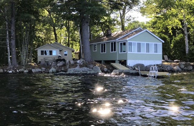 TWO Waterfront Camps on Sebago Lake