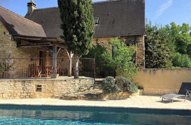 typical French holiday house for 8 people with a private pool,