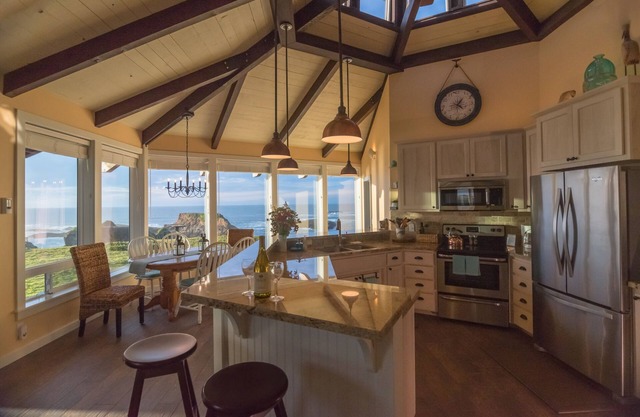 Unique 3-Hexagon home right on the Pacific Ocean!
