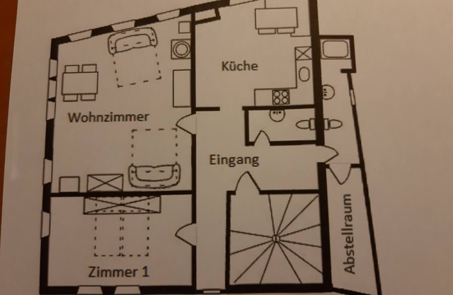 unique apartment in the heart of the old town of Visp/Wallis