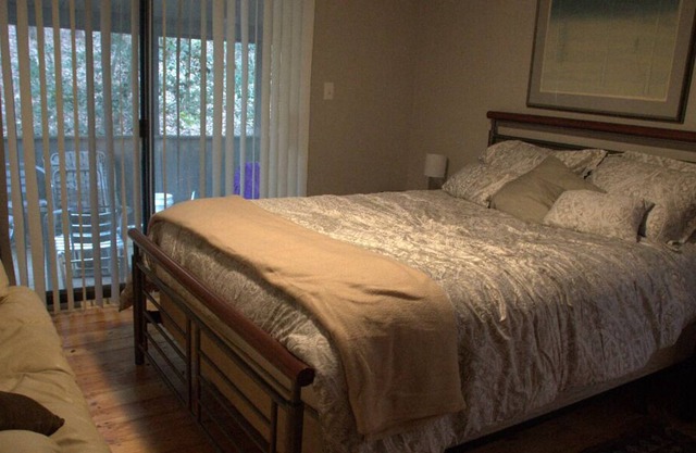 Unique, bright and airy space. Private but close to Chpel Hill/Carrboro.