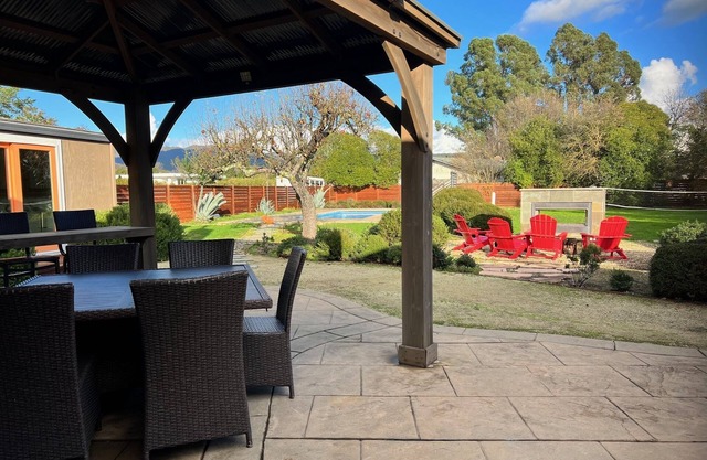 Updated photos - Modern w/pool and outdoor fireplace