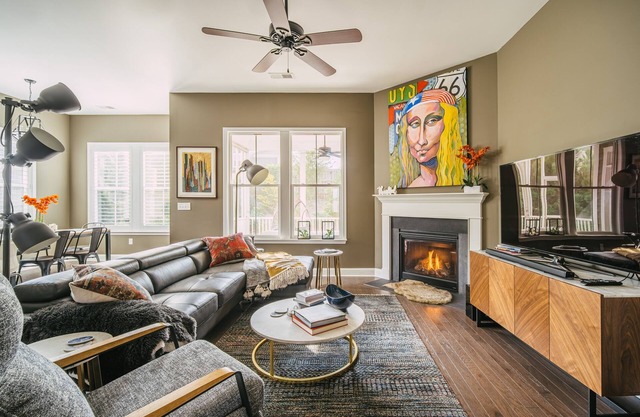 Upscale Art-Filled Home By Lake Robinson
