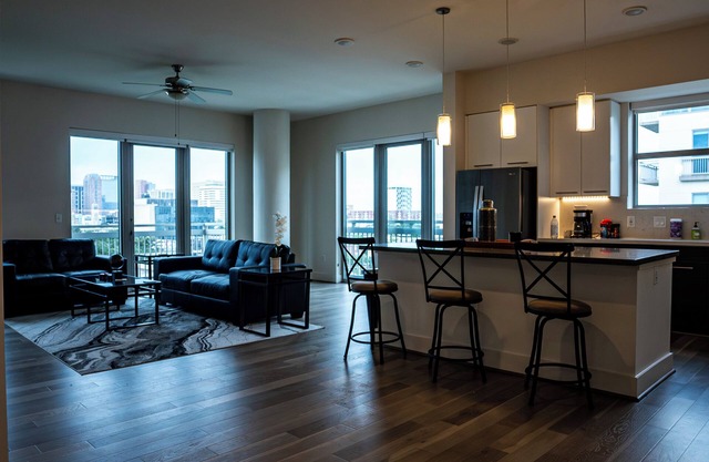 Urban retreat with stunning city views and modern furnishings. Book today!