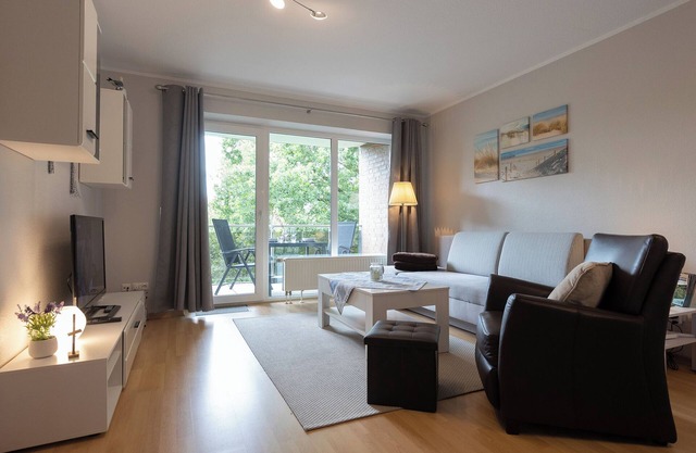 Vacation apartment Nordseebrise. Inviting and with balcony.