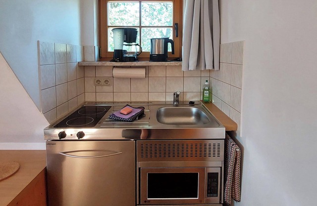 Vacation apartment garden house 1st floor in listed Lotterhof