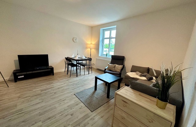 Vacation apartment with a good balance between coziness and functionality.