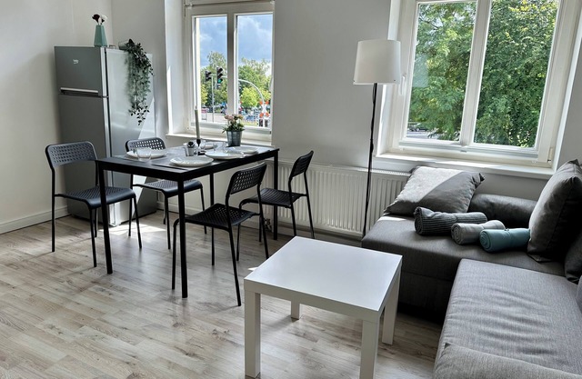 Vacation apartment with a good balance between coziness and functionality.