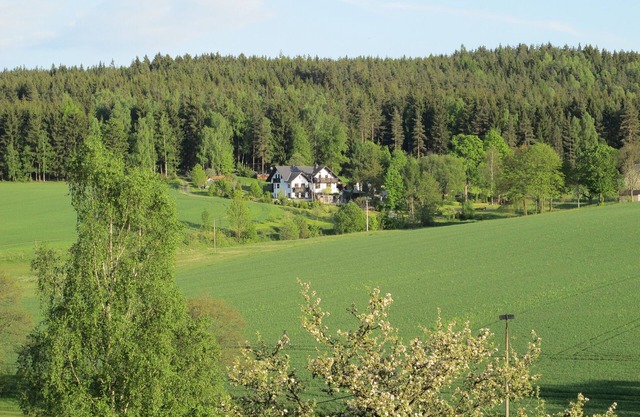 Vacation apartment in a secluded location directly by the forest.