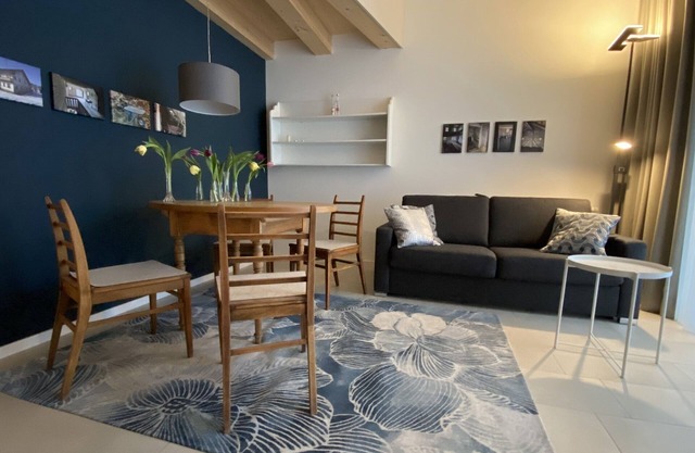 Vacation apartment in new wooden building with open kitchen