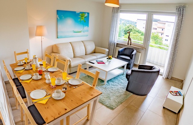 Vacation apartment in Würzburg city with balcony incl. parking in front of the door