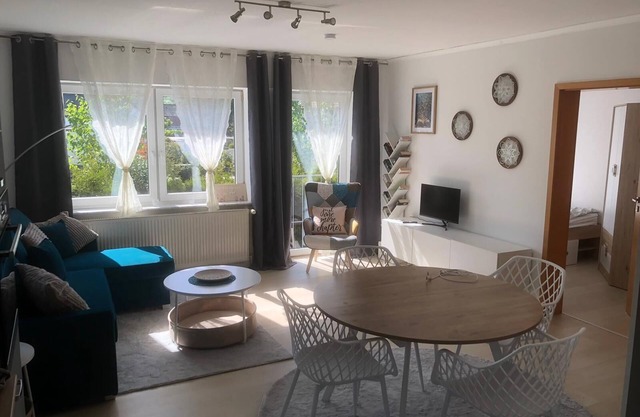Vacation apartment Mareike Schöning 1 km from the Weserrad Weg