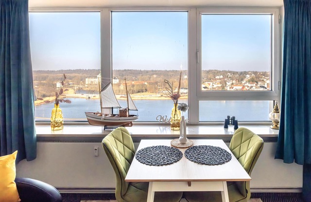 Vacation apartment "Wikingturm Etage 14 Nr. 1" with a view of Schleswig and the Schlei