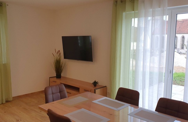 Vacation apartments with terrace directly on the Hesselberg