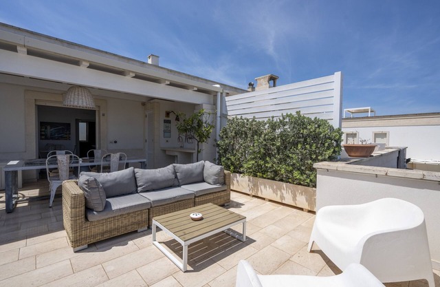Vacation Home "Rooftop Gallery, Savelletri" with Sea View, Private Terrace & Wi-Fi