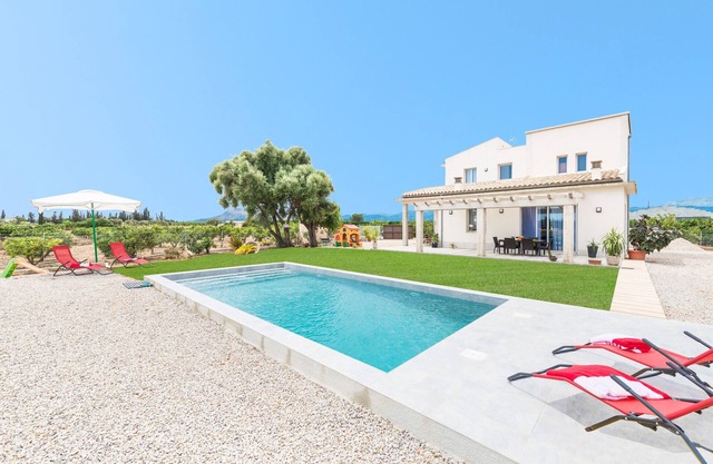 Very modern villa with private pool and huge garden in the heart of Mallorca.