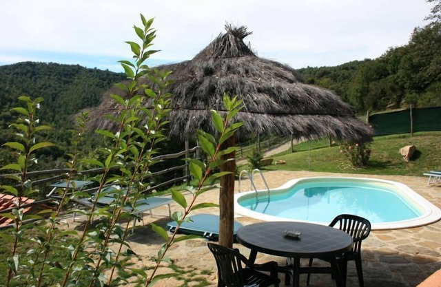 Very old stone farmhouse perfect for 5 persons with private garden and pool. Completely fenced plot.