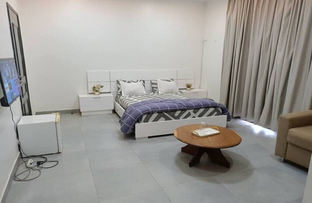 Very spacious room with double bed, private bathroom and balcony